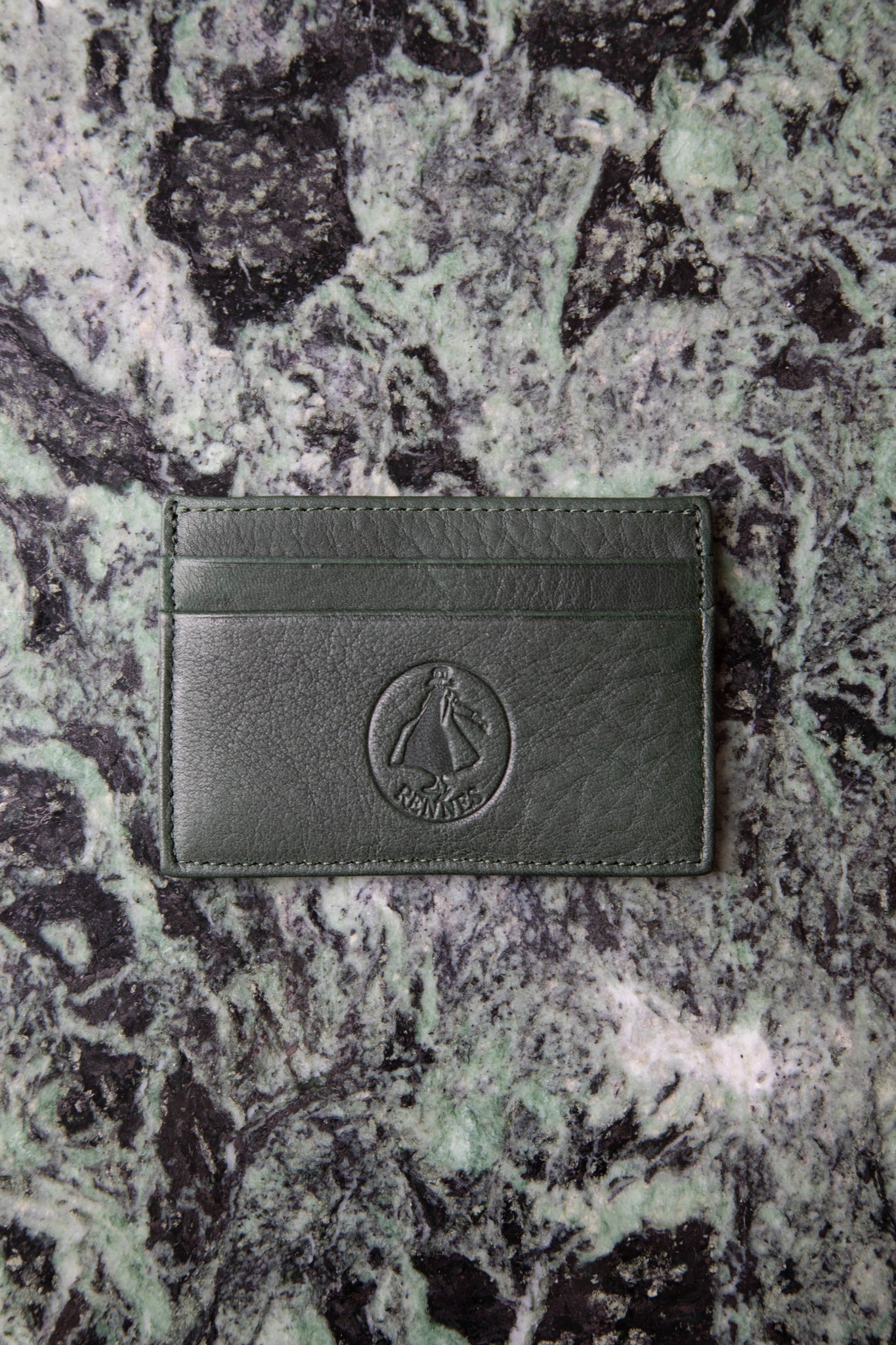 rennes Card Case in Spruce Leather