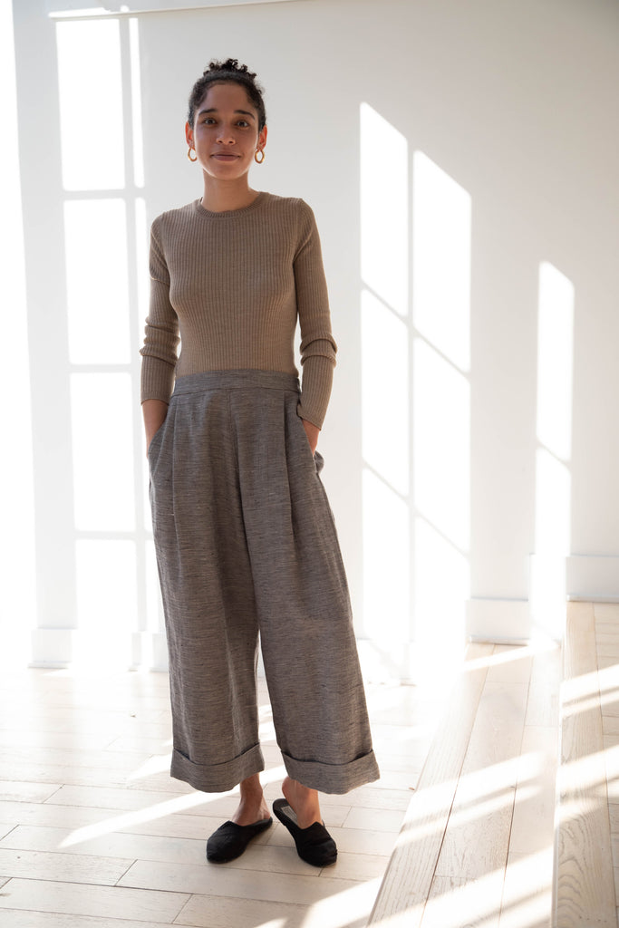 Muku Dogtooth Check Pants