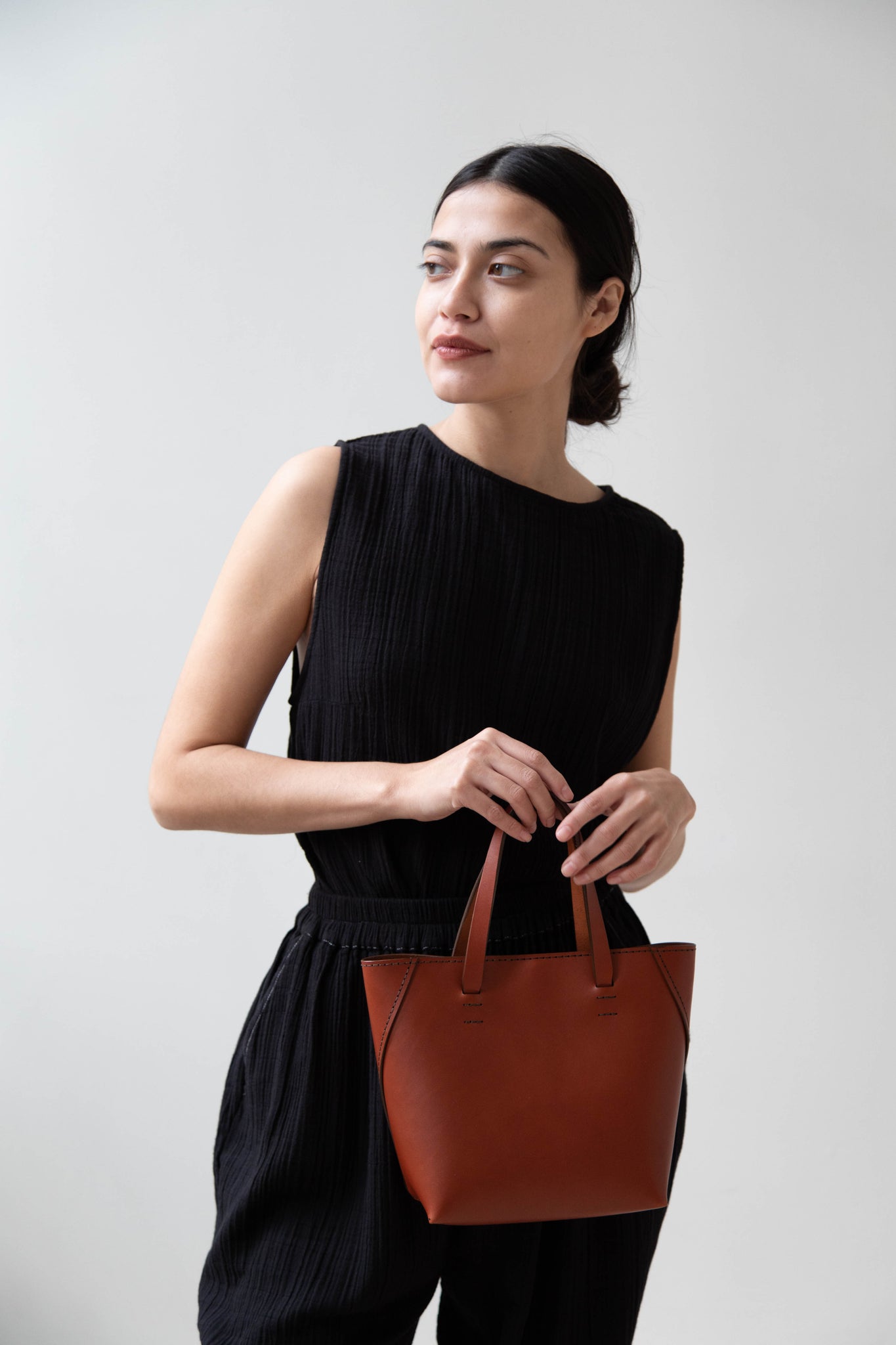 Melete Asis Small Tote in Chestnut