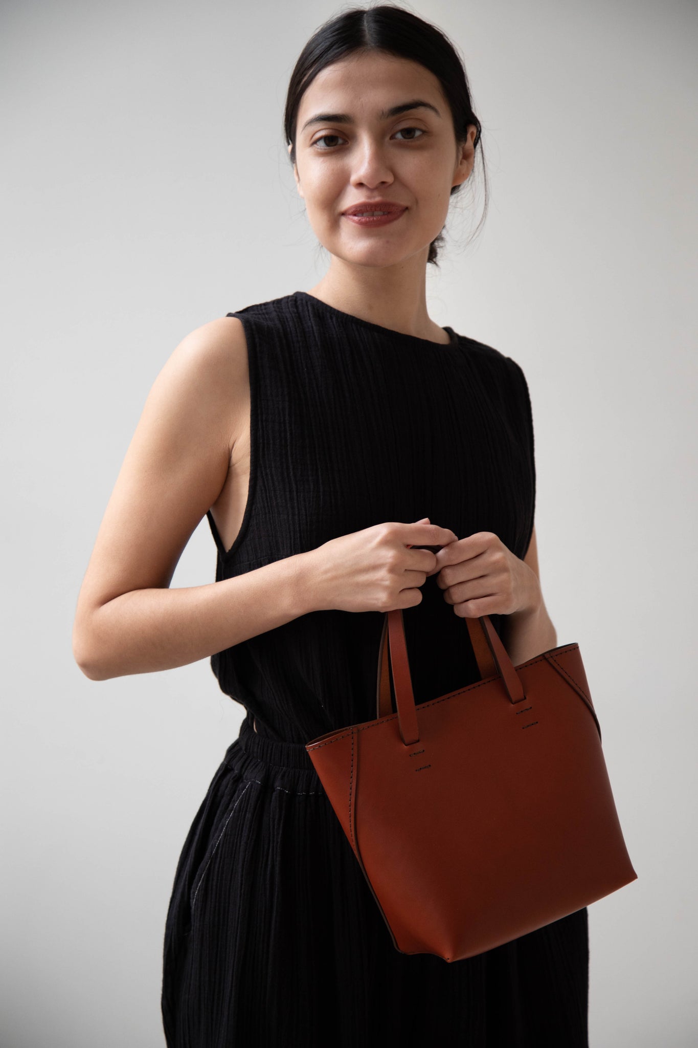 Melete Asis Small Tote in Chestnut