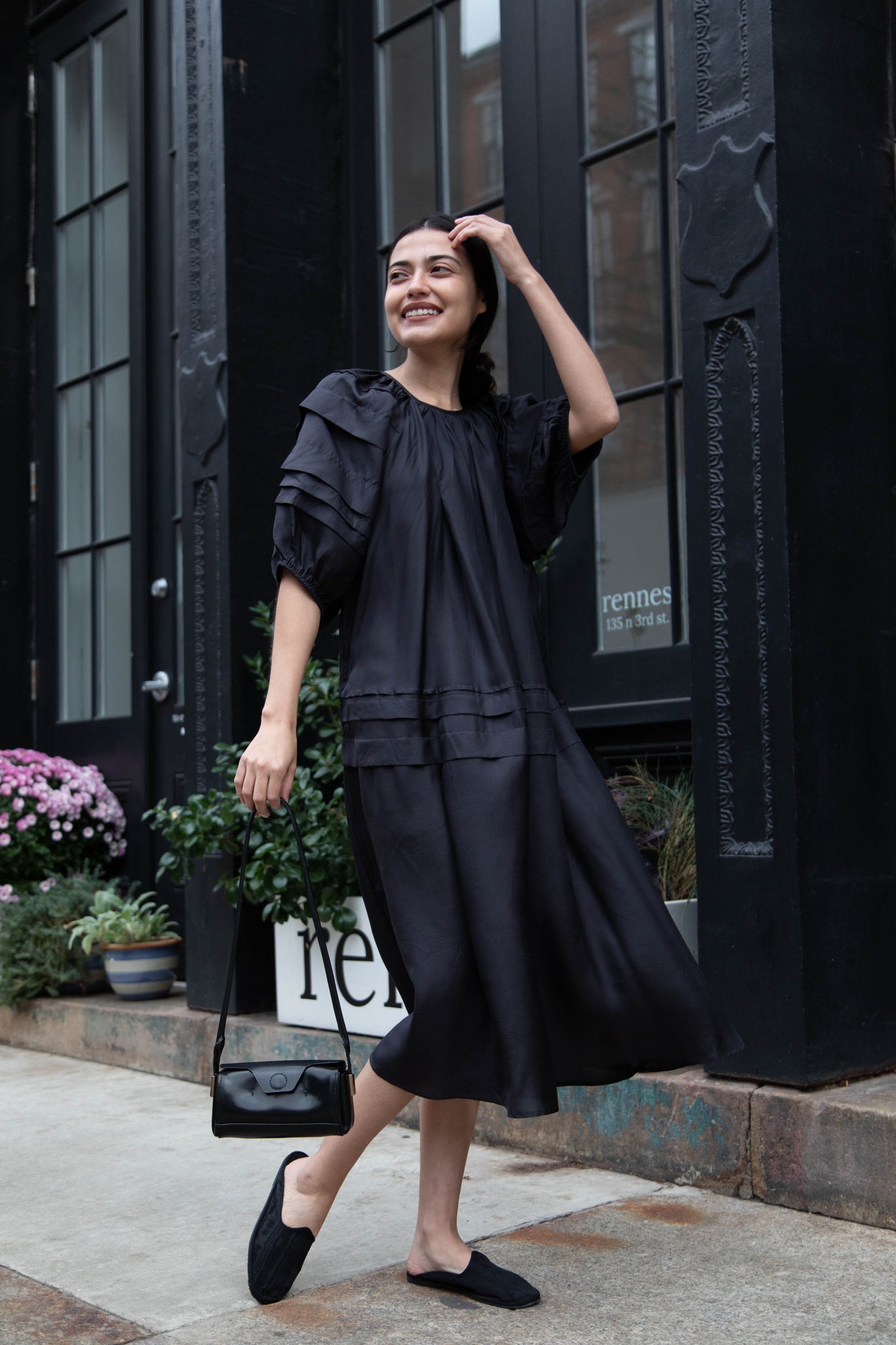 Melete | Mini Stella Bag in Black