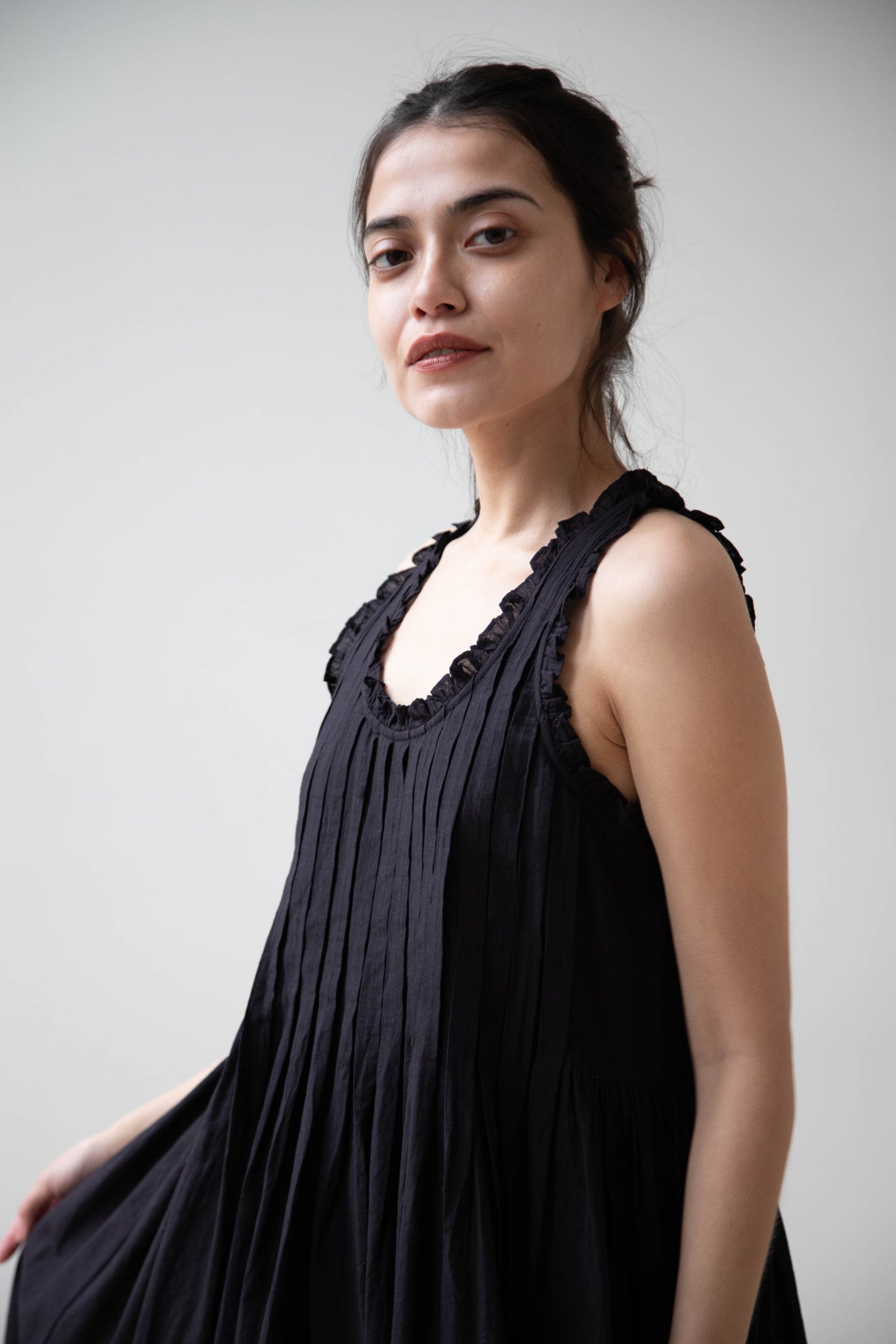 Khadi & Co. | Monaco Dress in Black Cotton