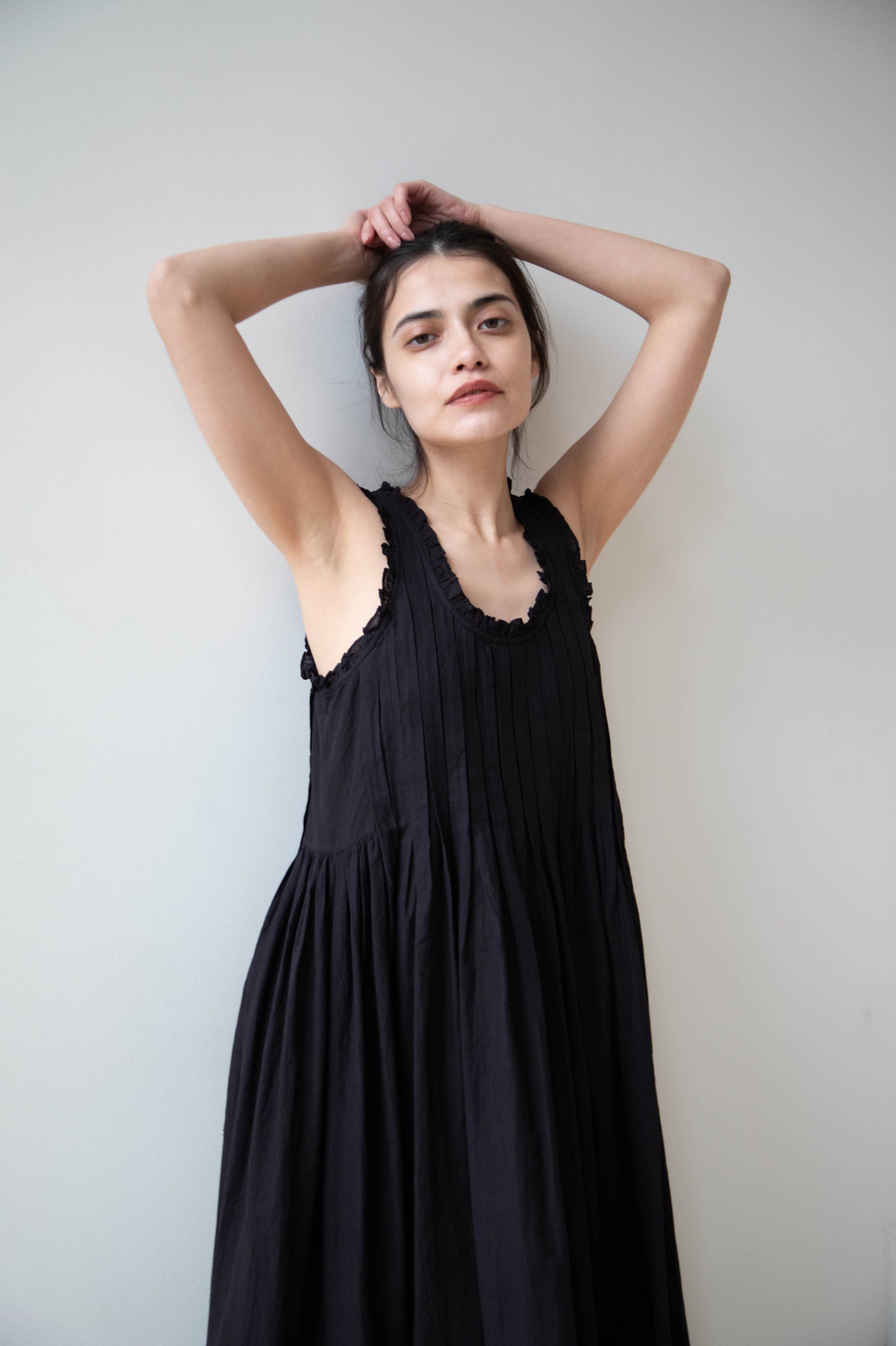 Khadi & Co. | Monaco Dress in Black Cotton