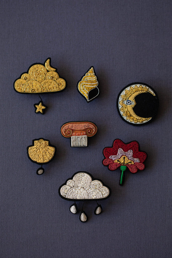 Embroidered Pins-  Ancient Objects