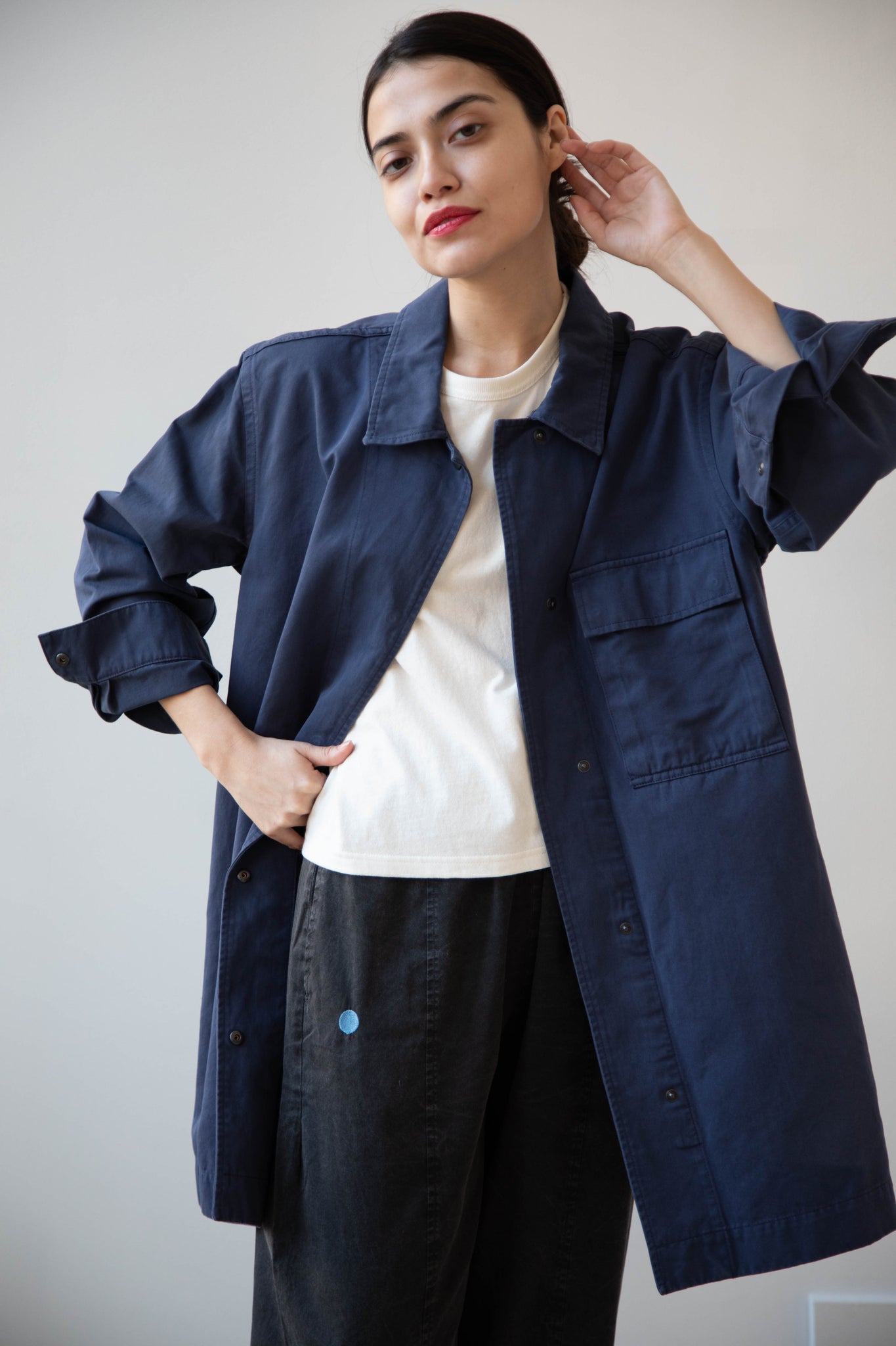 MHL | Workwear Shirt Jacket in Blue