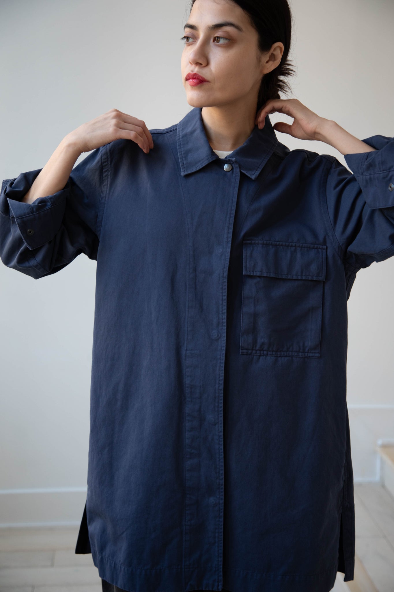 MHL | Workwear Shirt Jacket in Blue