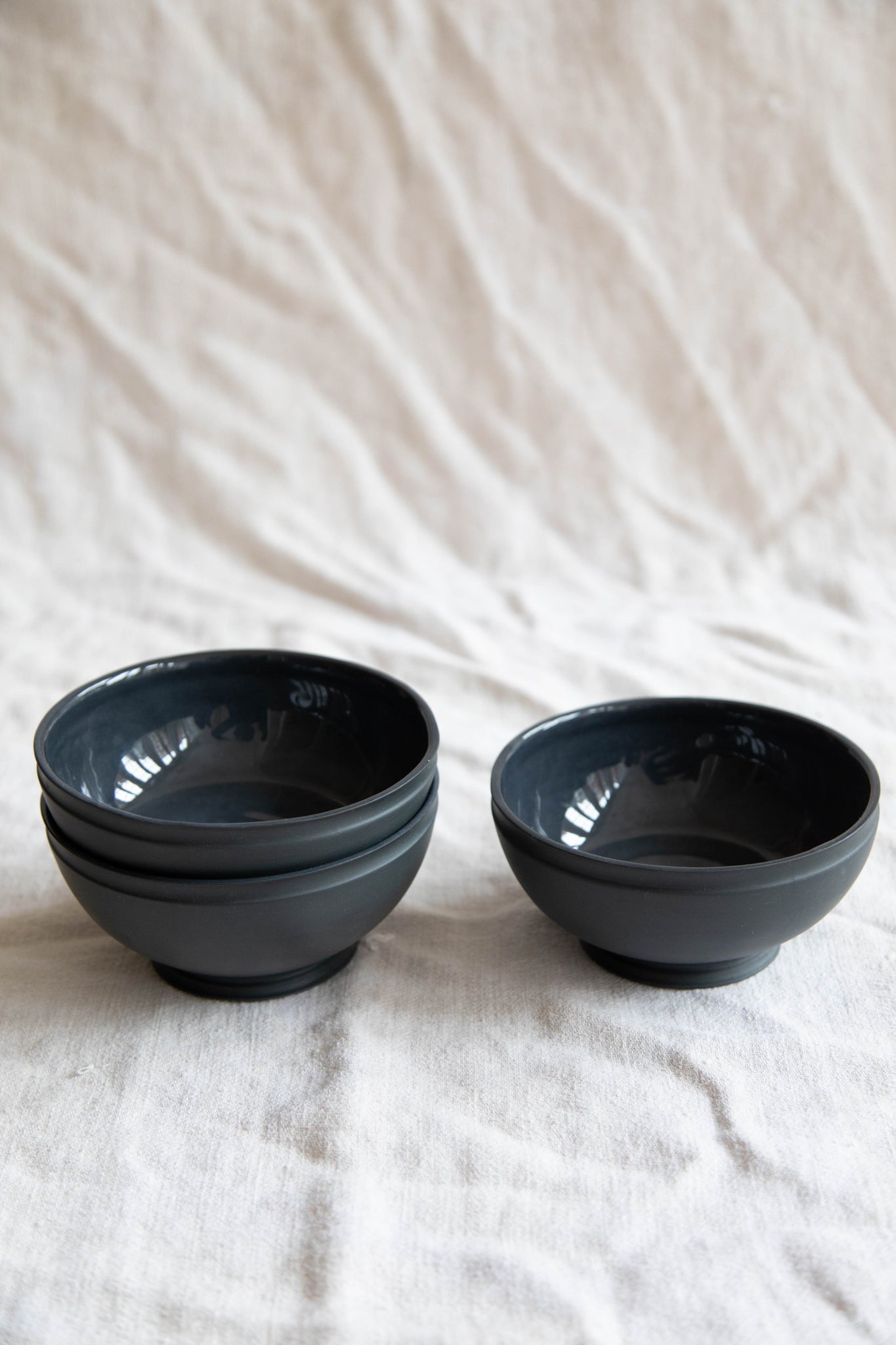 Marcie McGoldrick Footed Bowl in Onyx