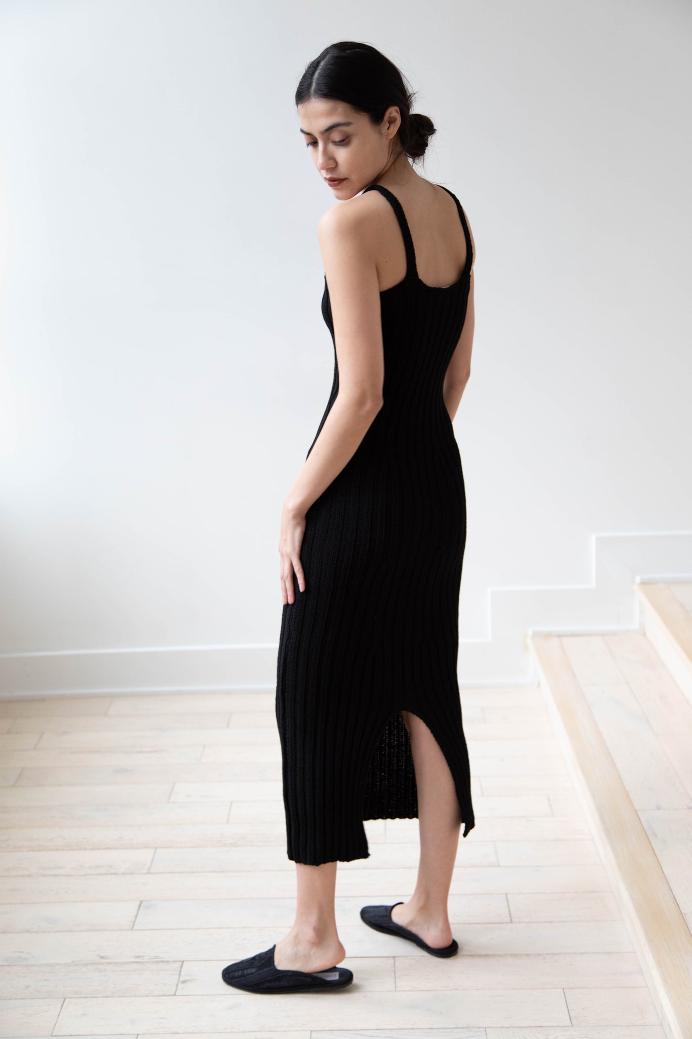 Missing You Already | Ribbed Long Cotton Dress