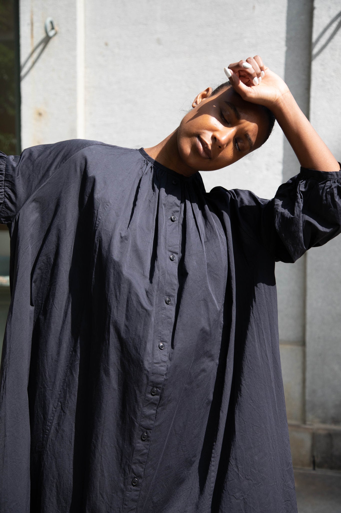 Casey Casey | 3 By 3 Dress Paper Satin in Black