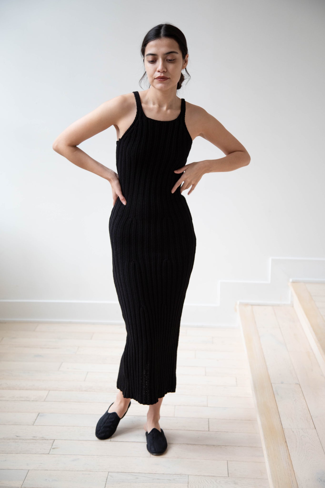 Missing You Already | Ribbed Long Cotton Dress
