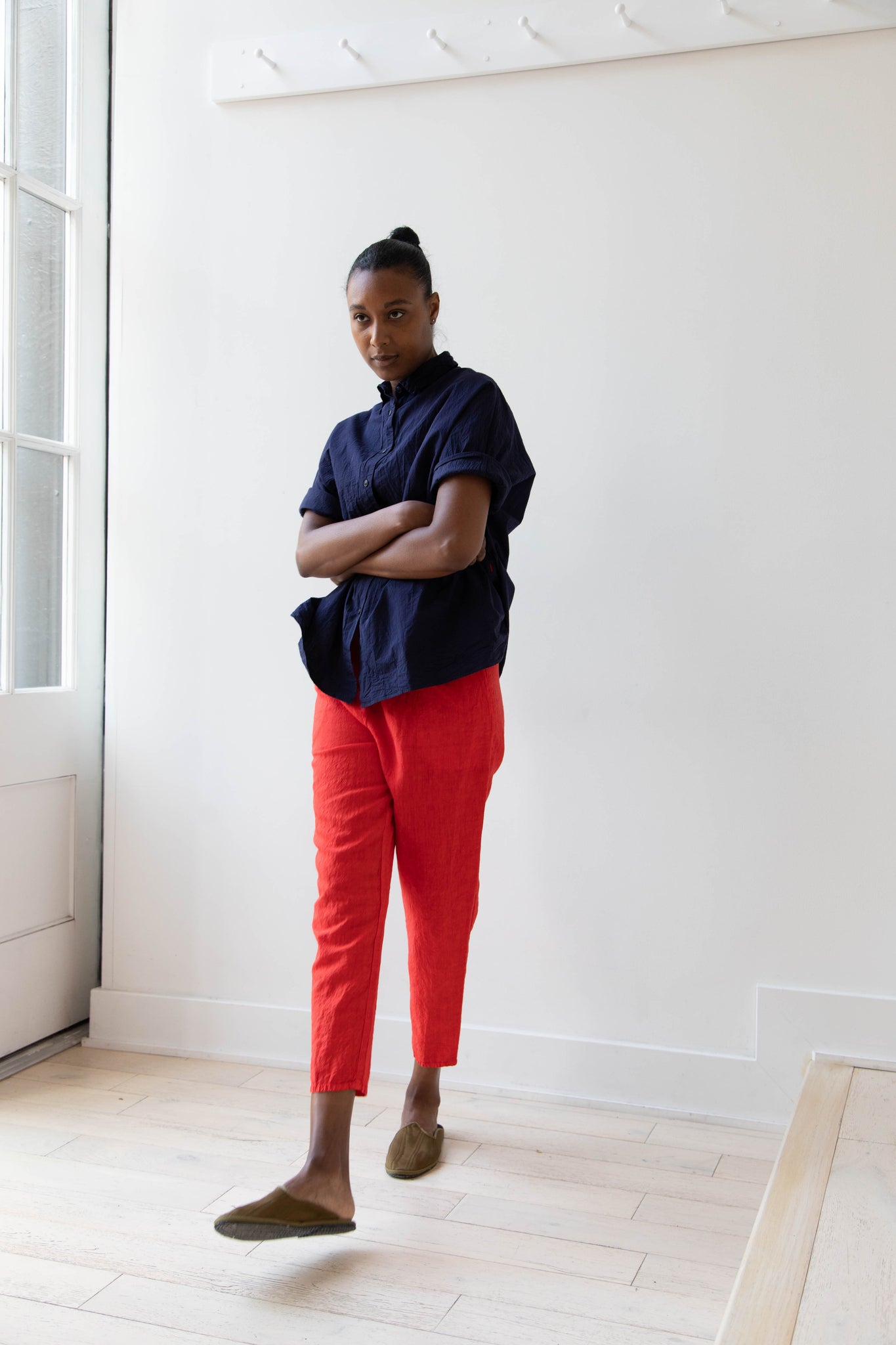 Manuelle Guibal | Simple Pantalon in Bright Red