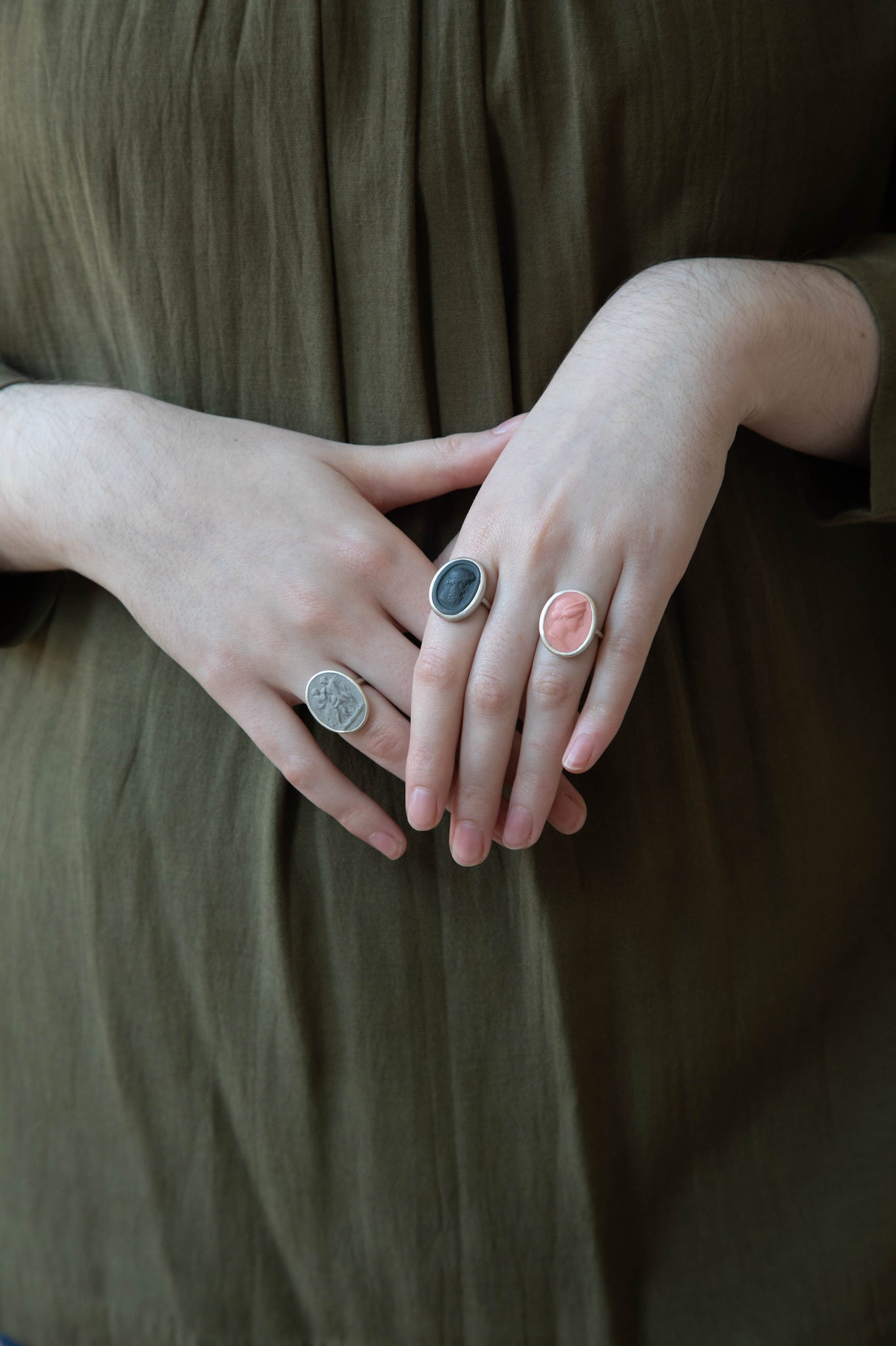 Marcie McGoldrick | Family Ring in Grey & Silver