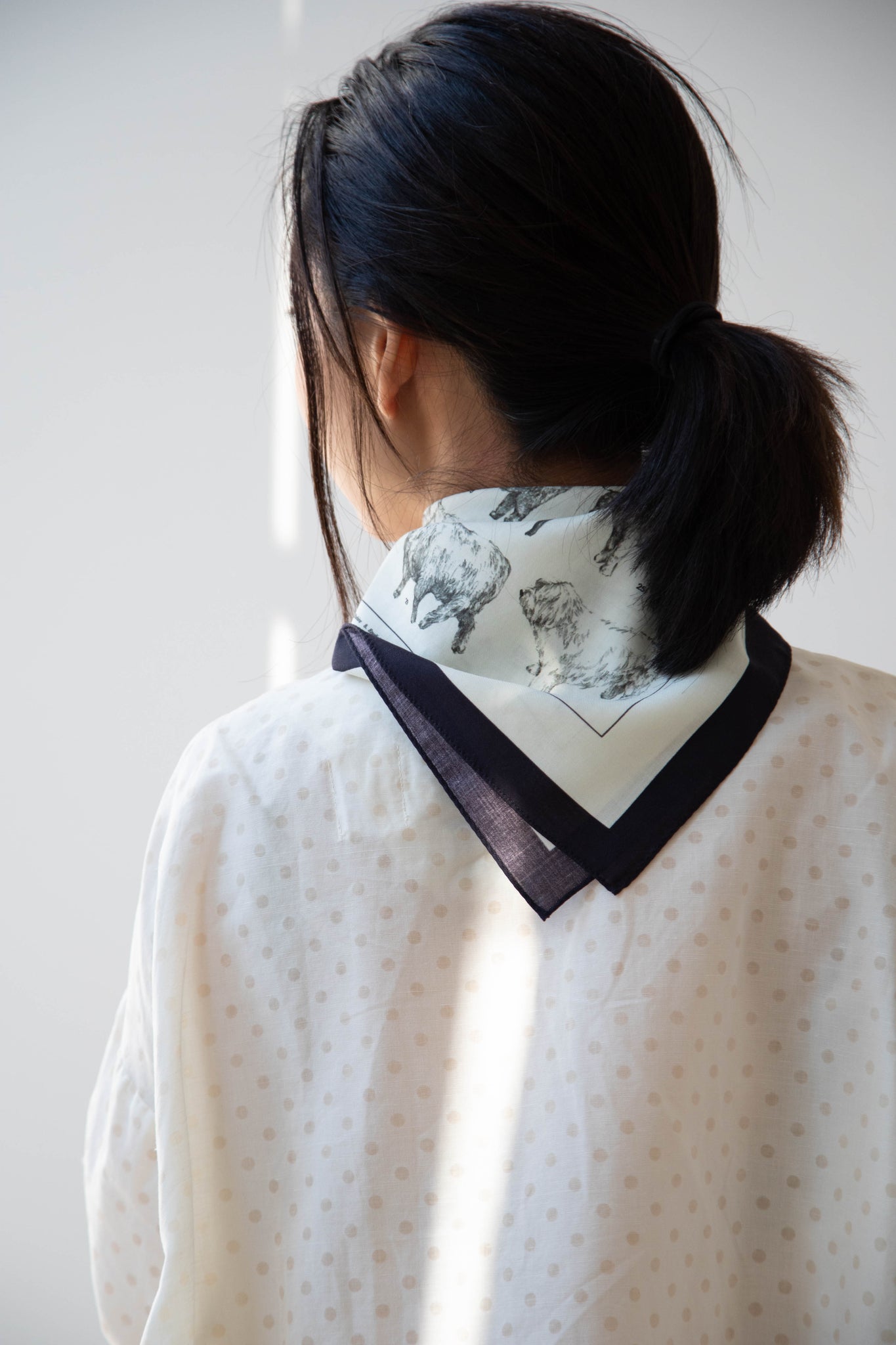 Aseedonclöud Sheep Scarf in Cotton Silk