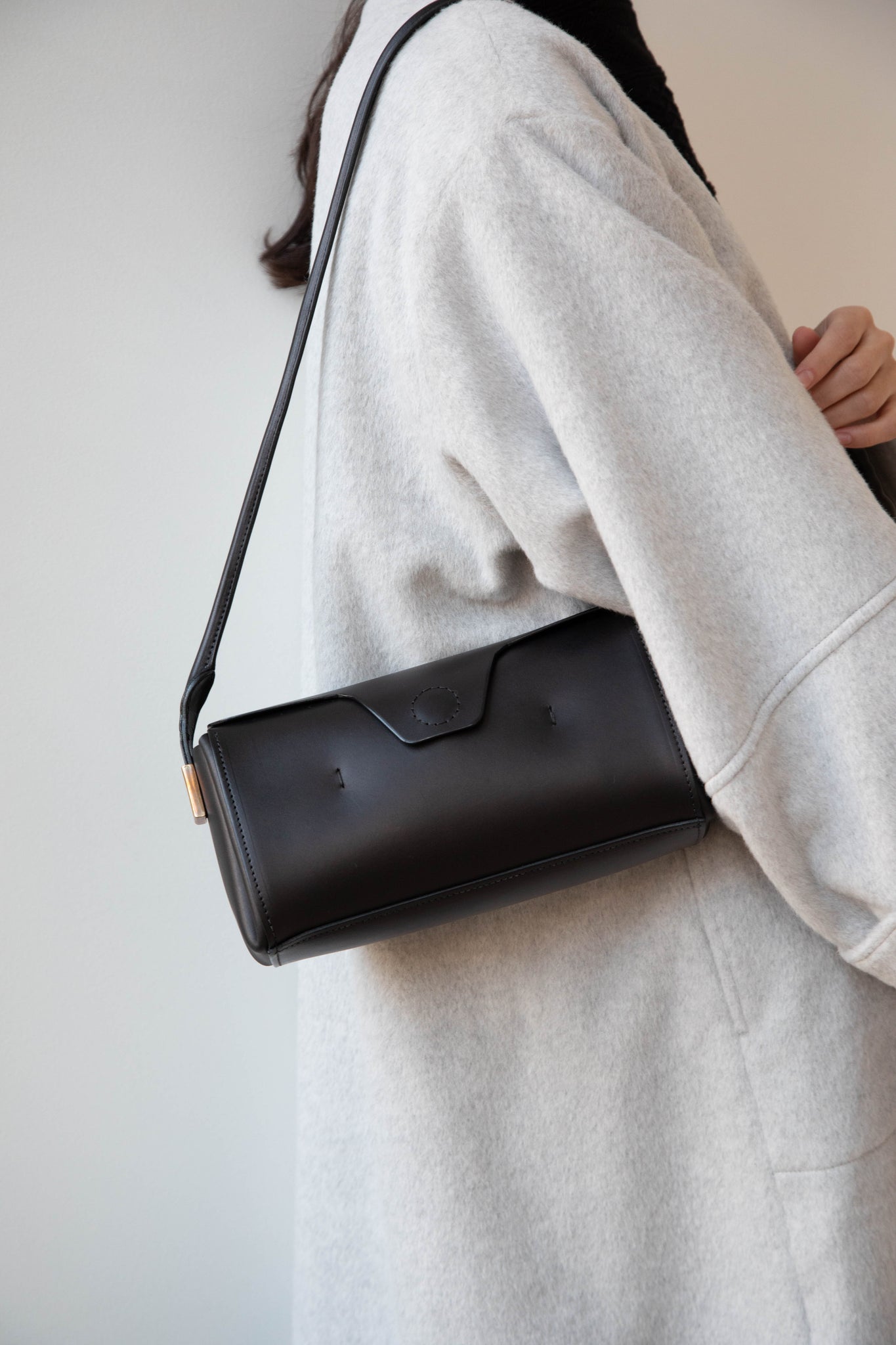 rennes — Melete Stella Shoulder Bag in Matte Black