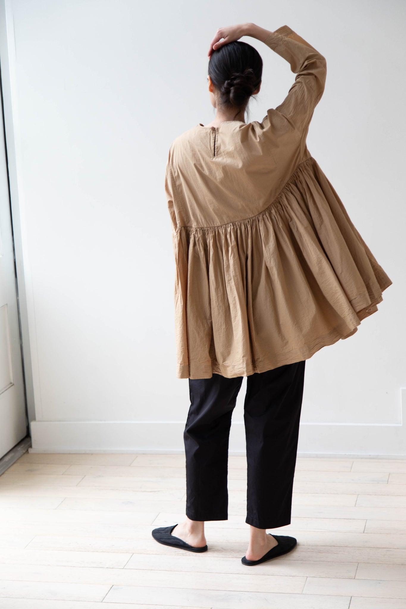 Casey Casey | Pyj Rouch Top Light Paper Cotton in Camel
