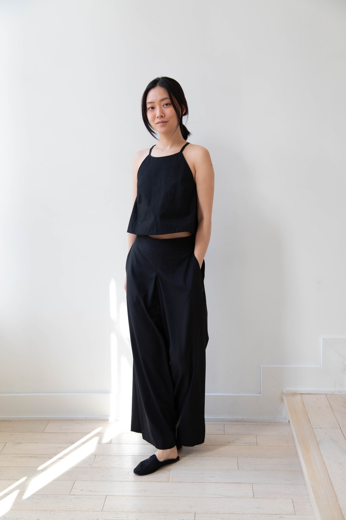 rennes — | Arts Science Gum in & Black Back Tuck Culottes