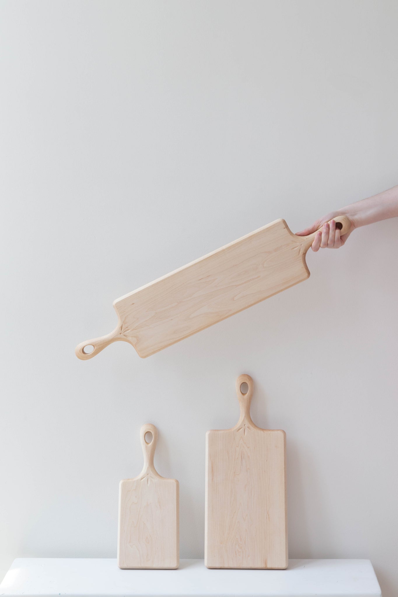 Cutting Board With Handle - Modern Couple