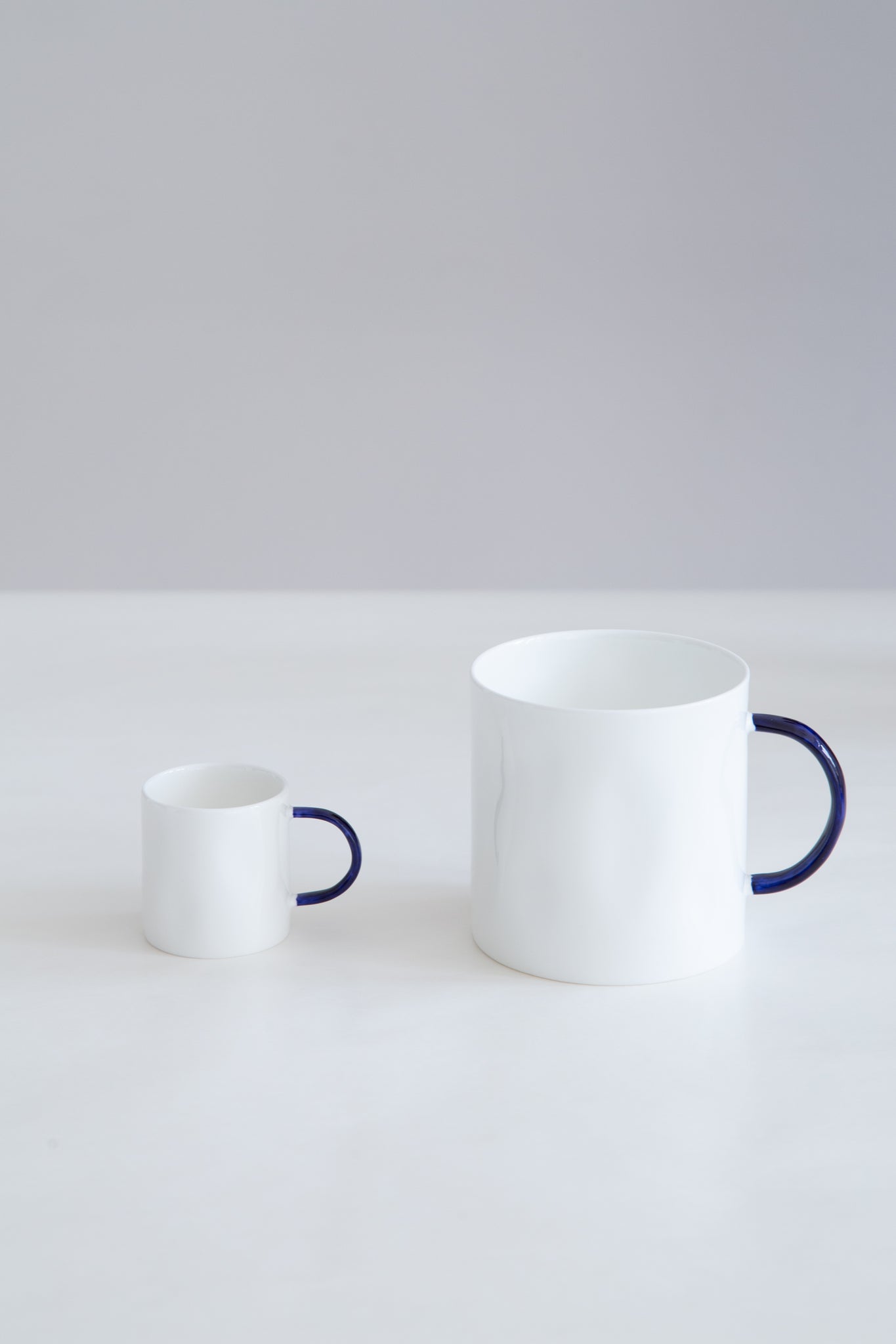 Feldspar Mugs in White and Cobalt - Multiple Sizes